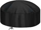 Samhe 32-in Round Fire Pit Cover - Heavy Duty Waterproof & UV Resistant view 1