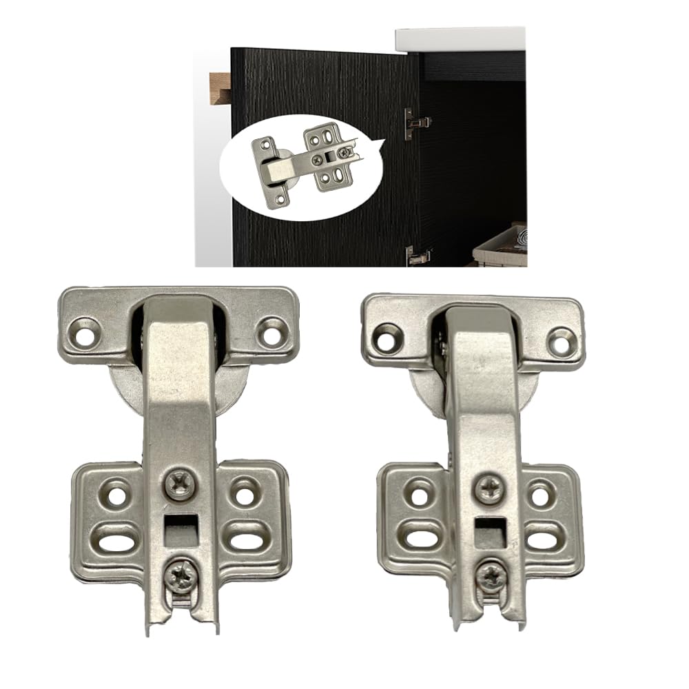2 Pieces Soft Closing Hinge Opening 90 Degree Corner Hinge Closing 180 Degrees [4 Holes]