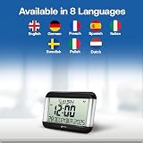 Geemarc VISO8 Dementia Clock Self-Setting Day Date UK MSF Battery view 6