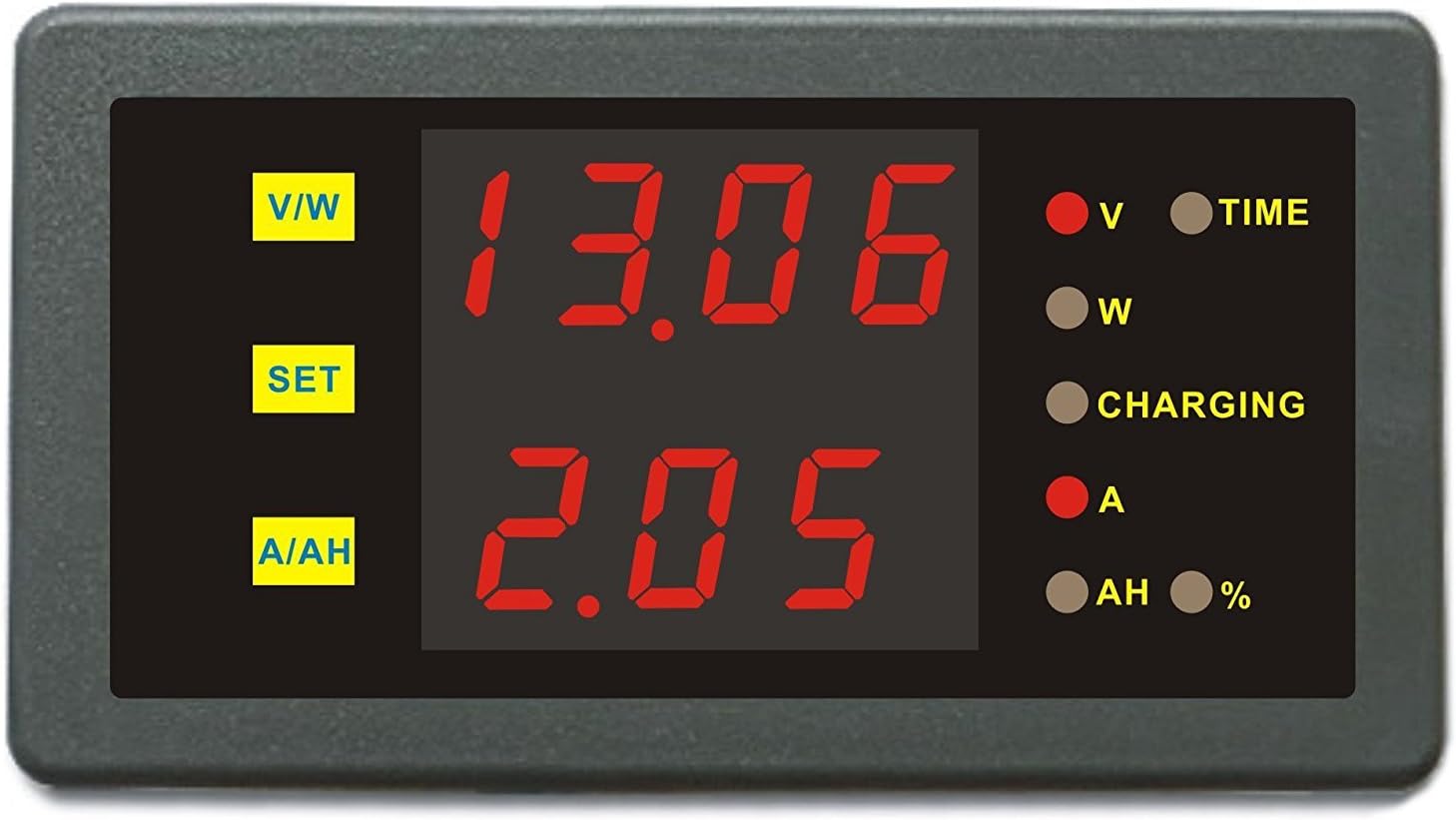 DC 0-120V 0-100A Volt Amp Ah Power Capacity Percent Battery Monitor Watt Meter 50A 50A 200A 250A 300A 400A 500A 600A 750A 1000A Shunt (0-120.0V,0-200.0A)