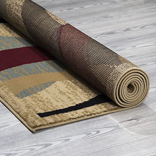 Ottomanson Jute Back Royal Collection Low Pile Rug, 5 ft 3 in x 7 ft