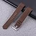 bayite Leather Bands Compatible with Fitbit Charge 2, Replacement Accessories Straps Women Men, Chocolate Brown