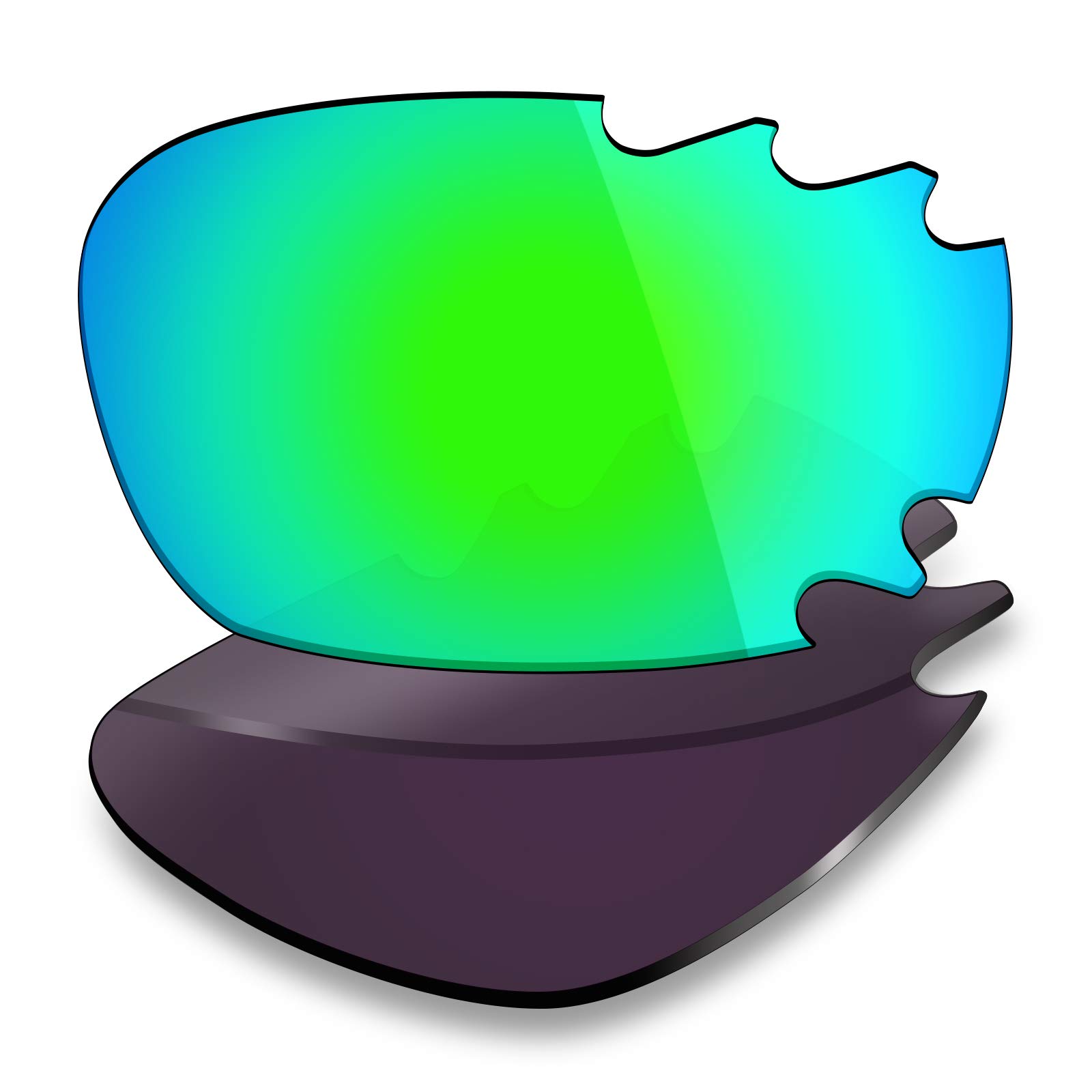 Mryok Polarized Replacement Lenses for Oakley Jawbone Vented - Emerald Green