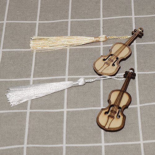 VAPKER 100 Pieces 13cm/5-Inch Silky Handmade Soft Tassels Floss Bookmark Tassels with 2-inch Cord Loop for Jewelry Making, DIY Projects, Bookmarks(25 Colors)