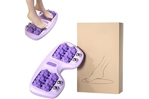 Saludea Foot Relief Roller Pro – 12 Wheel FootRoller, Dual Foot Acupressure Tools, Portable DoubleFoot MassageRoller, 3 Massa