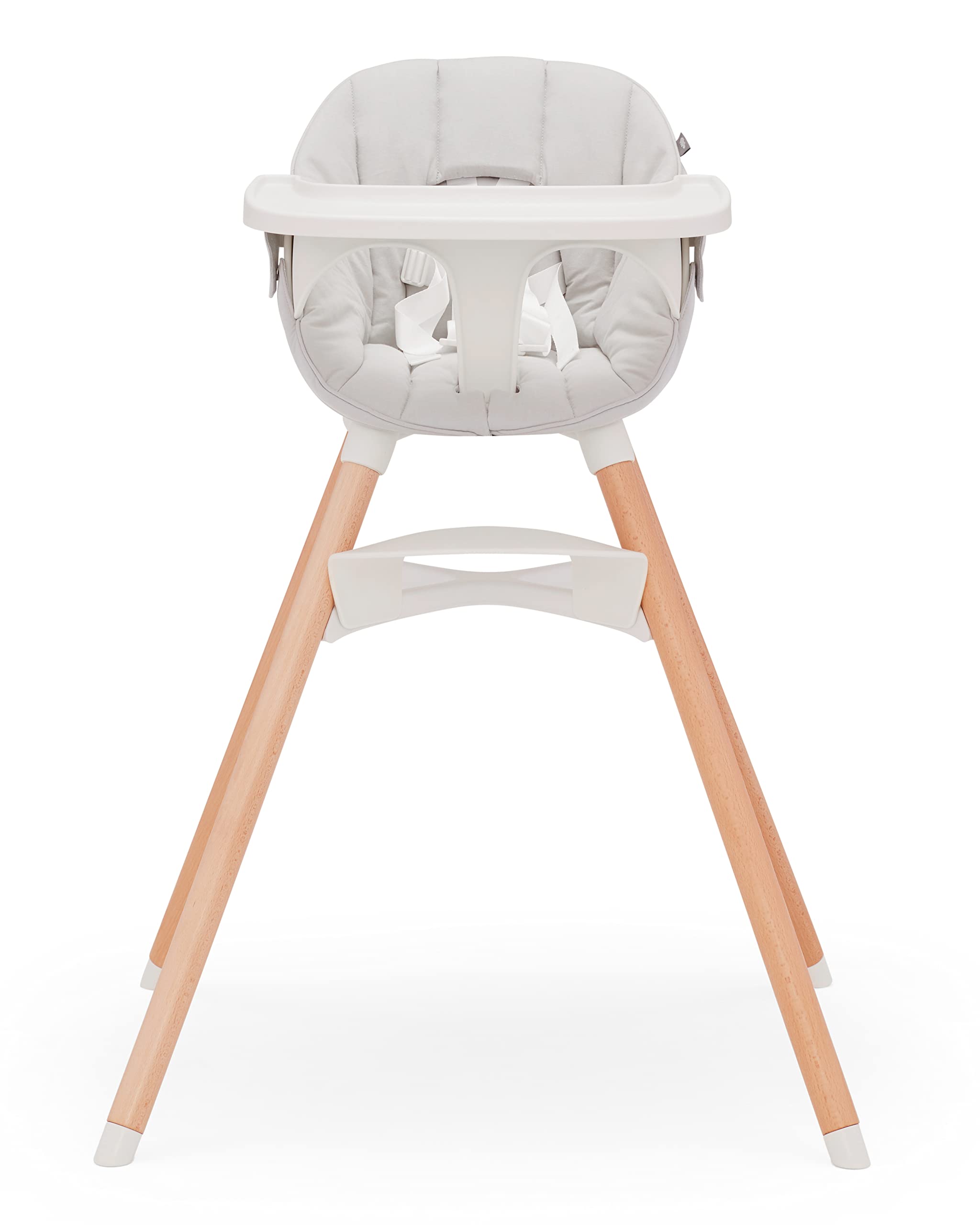 Lalo The Chair Convertible 3-in-1 High Chair for Babies & Toddlers, Dishwasher Safe Tray, Adjustable Footrest, Coconut