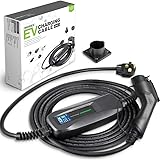 Morec EV Charger Level 2 32 Amp Upgraded Portable Electric Vehicle Charger, NEMA 14-50 220V-240V 26ft (7.9M) EV Charging Cabl