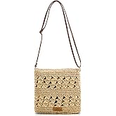 Bototack Straw Crossbody Bags for Women Small Summer Beach Bag Boho Handmade Weave Shoulder Handbag Purse for Vacation Travel