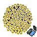 [18650 Rechargeable Battery Included] easyDecor Battery Operated String Lights 200 LED 72ft with Automatic Timer 8 Mode Christmas String Lights for Garden Outdoor Holiday Decoration (WarmWhite)