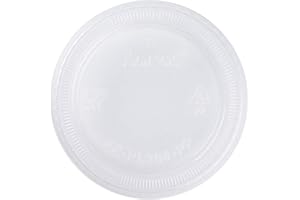 Karat FP-PL200-PP 1.50 oz. & 2 oz. PP Portion Cup Lids (Case of 2500)