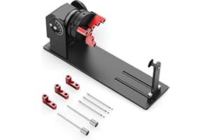 OUYANG CNC Router MachineCR1 Rotary Roller, Y-axis Rotary, High Torque NEMA 23 Stepper Motor, Linear Rails & Ball Screws 3-Axis Engraving Milling Machine for Wood Cutting (CR1)