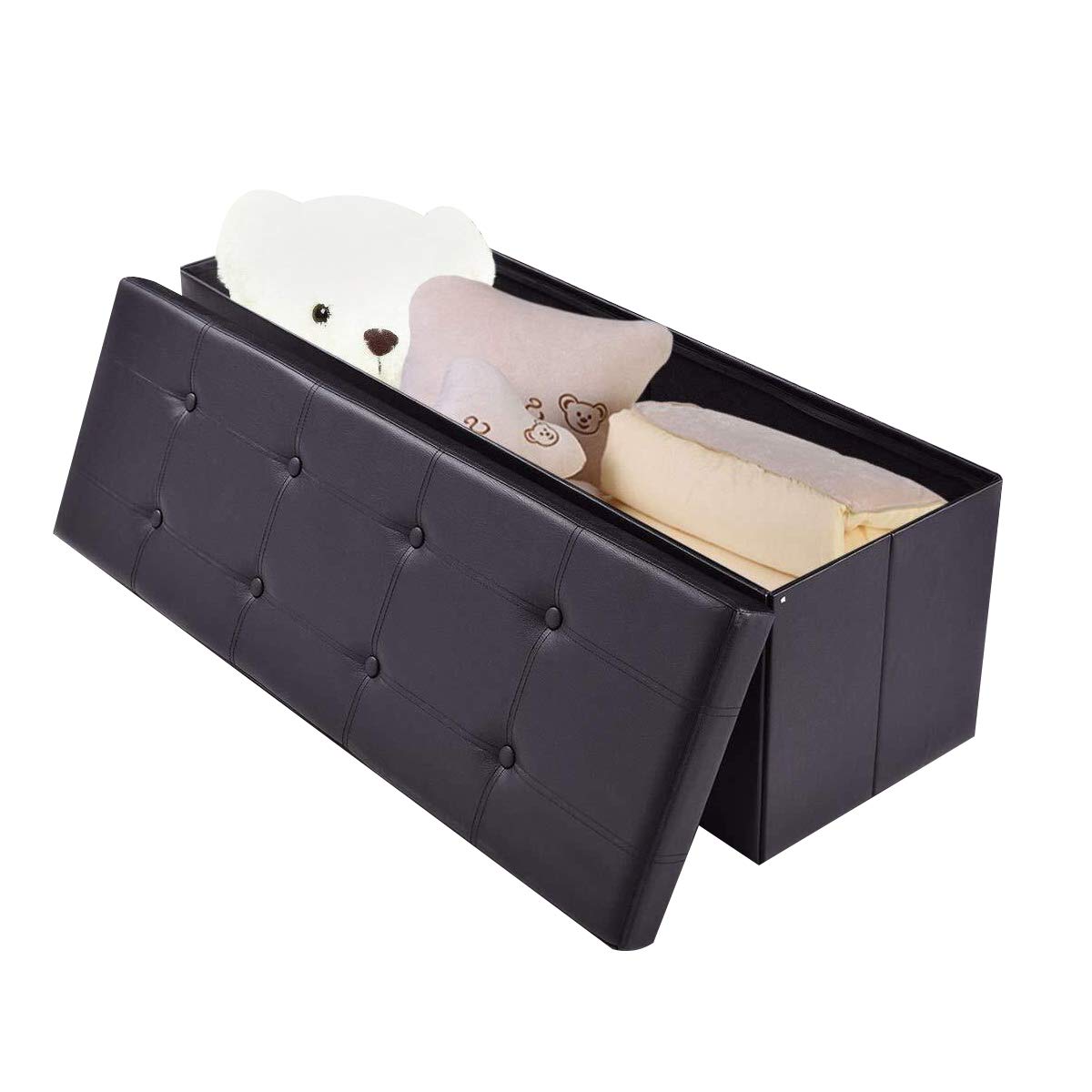 Best Ottoman Black 45 Inch