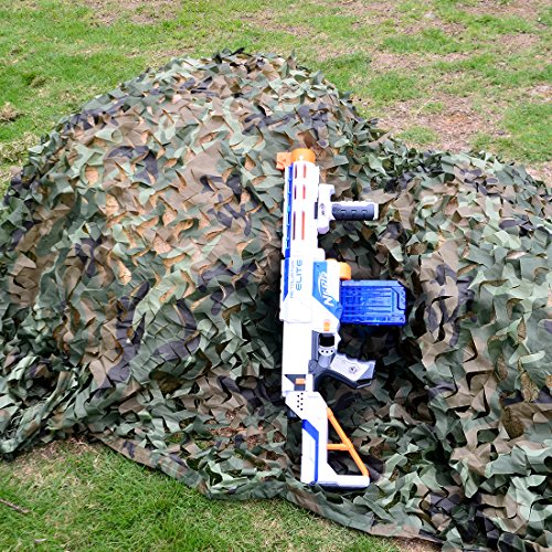 Fcoson Woodland Camo Netting Camouflage Sunscreen Nets for Camping Hunting Shooting Army Party Decoration