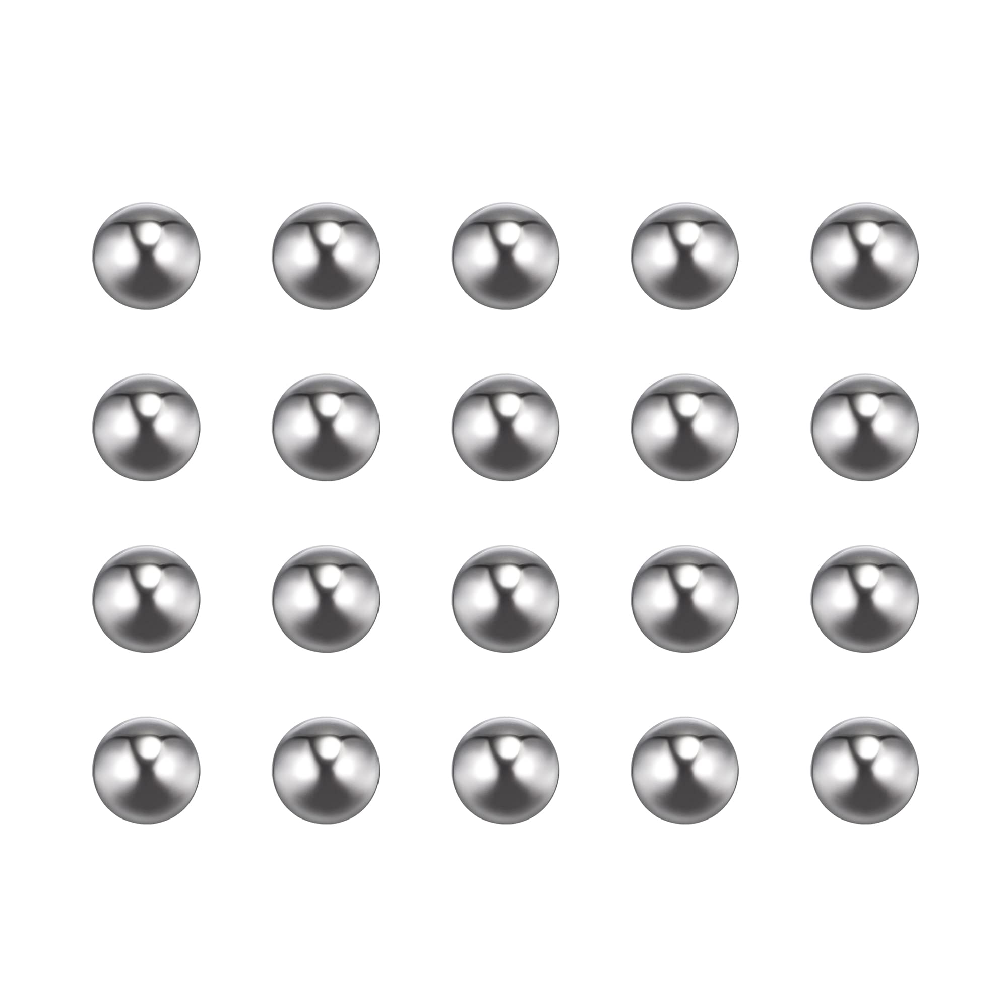 sourcing map 25pcs 8mm 201 Stainless Steel Bearing Balls G200 Precision