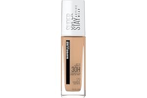 Maybelline Super Stay Full Coverage Liquid Foundation Active Wear Makeup, Up to 30Hr Wear, Transfer, Sweat & Water Resistant, Matte Finish, Medium Beige, 1 Count