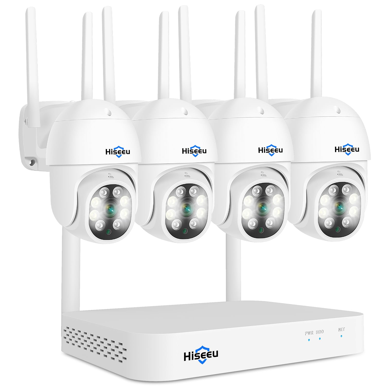Hiseeu 【PTZ Camera Wireless System】 3MP Security Camera System