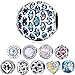 WOSTU 925 Sterling Silver Bead Charms Forever Family Charm Anchor Good Luck Charms Women Girls Bead Charm Fit Bracelet Necklace
