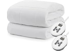 Sunbeam Luxury Quilted Heated Electric Mattress Pad, 10-Heat Settings and Auto-Off, Queen