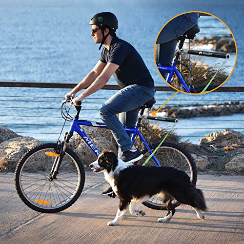 MALABI EasyRide Dog Bike Leash Set - Patent Pending Rotating with Shock Absorbers and Quick Attach Mechanism | Carbon Fiber | Hands-Free, Detachable, Adjustable Leash for The Smoothest Ride - Thumbnail 5