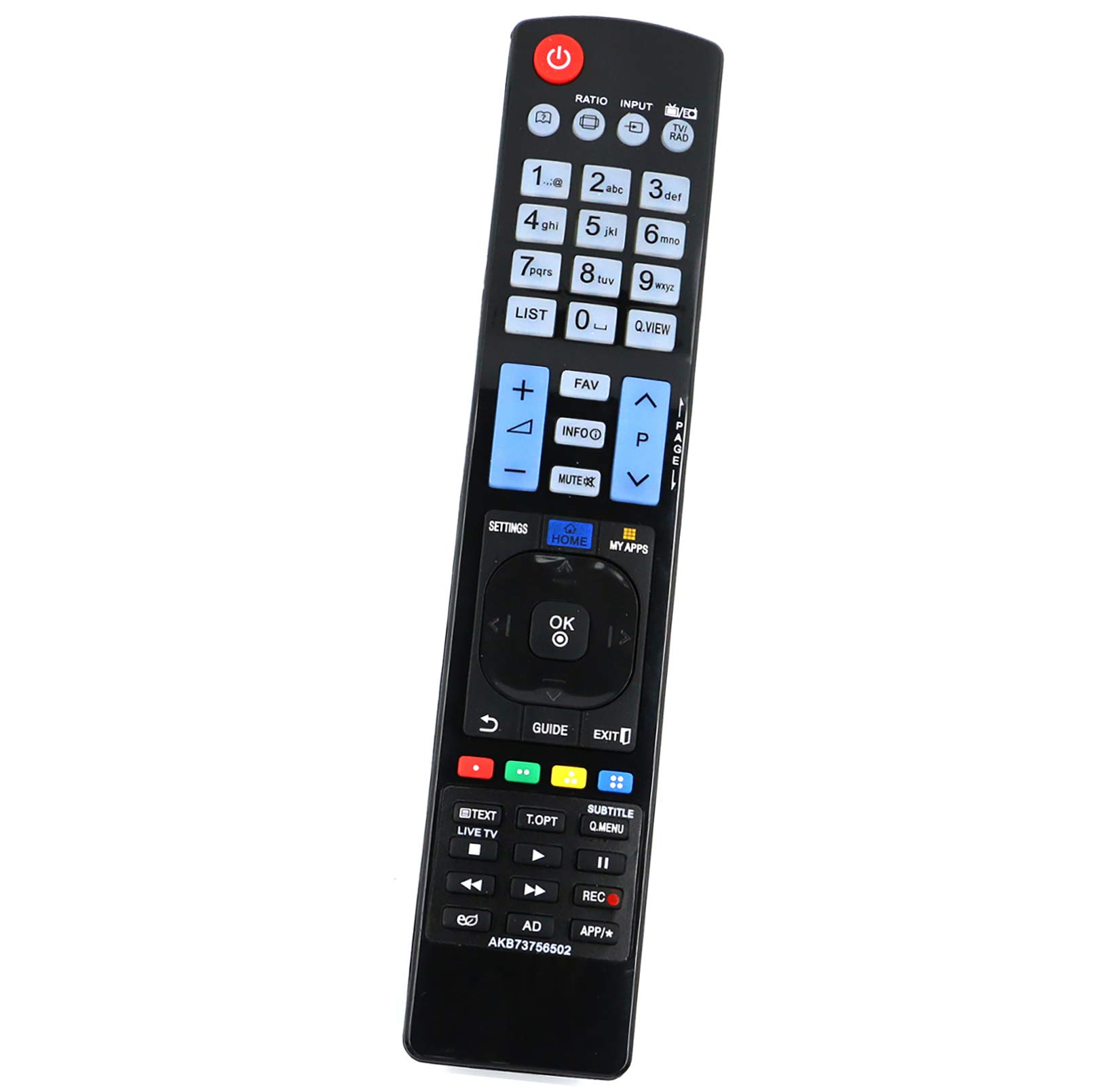 ALLIMITY AKB73756502 Remote Control Replace fit for LG 3D TV 32LA6608 32LH510B 32LM620S 43UF6807 47LA640 47LA660S 47LM620S 47LM640S 32LA620 32LA6208AEU 32LA660 42LA6418 42LA641S