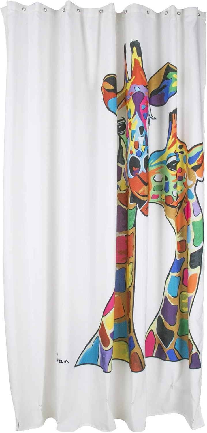 RAVALI Croydex Art by Steven Brown Shower Curtain With Anti-Microbial Treated 180x180cm (Francie & Josie) - Image 3