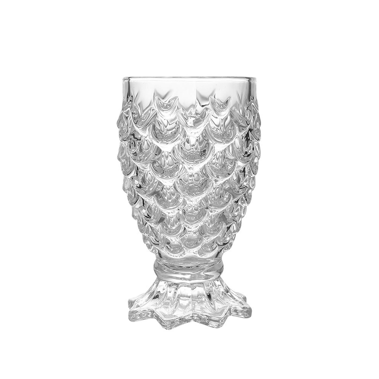 soulnioi Cute Upside-Down Pineapple Cocktail Sundae Milkshake Glasses Ice Cream Glass Bowls Dessert Glasses Footed Cups for Fruit Pudding Party