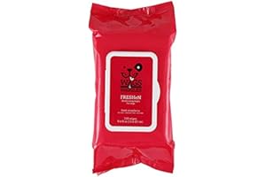 Wags & Wiggles Freshen Deodorizing Wipes for Dogs | Eliminate Odors from Your Dog's Coat | Fresh Strawberries, 100 Count | Easy and Convenient Way to Freshen Your Pet Without A Bath, FF12825