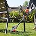 VonHaus 40V Max Cordless Easy Feed String Trimmer/Edger with Angle Adjustment and Head Rotation 2.0Ah Lithium-ion Battery and Charger