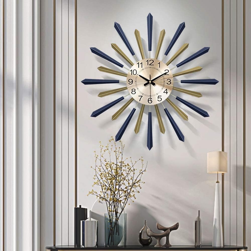 26Inch Indoor Retro Silent NonTicking Wall Clock Great Visual Silent