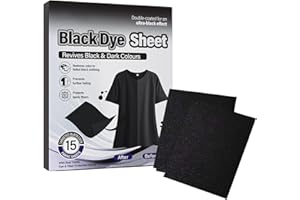 15 Pieces Black Clothes Dye Clothing Color Restorer Fabric Laundry Sheets For Crafting All Purpose Black Fabric Machines Dye