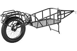 VEVOR Bike Cargo Trailer, 70 lbs Load Capacity, Heavy-Duty Bicycle Wagon Cart, Compact Storage & Quick Release Structure with