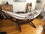 GOCAN Brazilian Double Hammock 2 Person 220x150cm Beige 500lb Capacity view 6