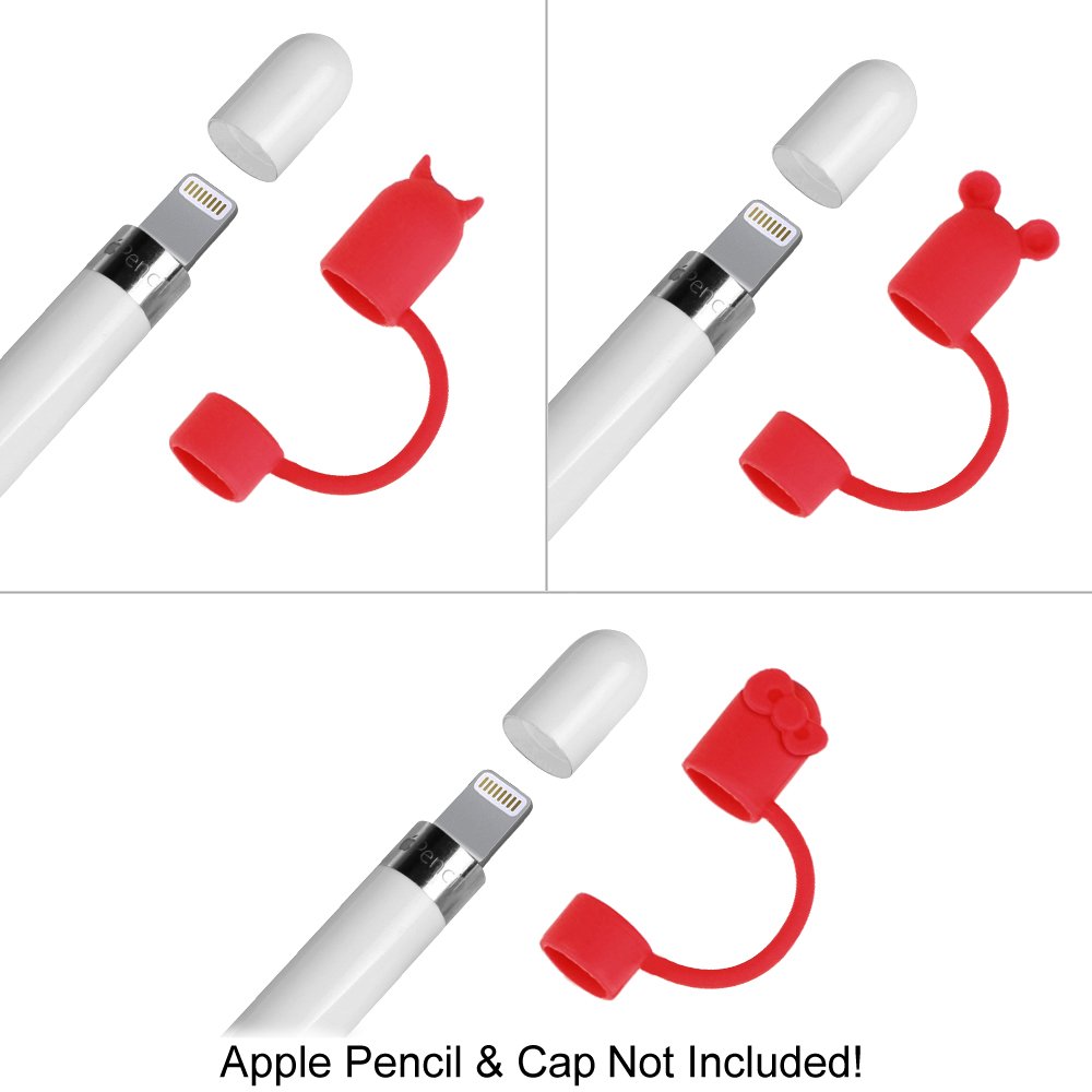 [3Piece] Fintie For Apple Pencil Cap Holder Silicone Elastic Pen