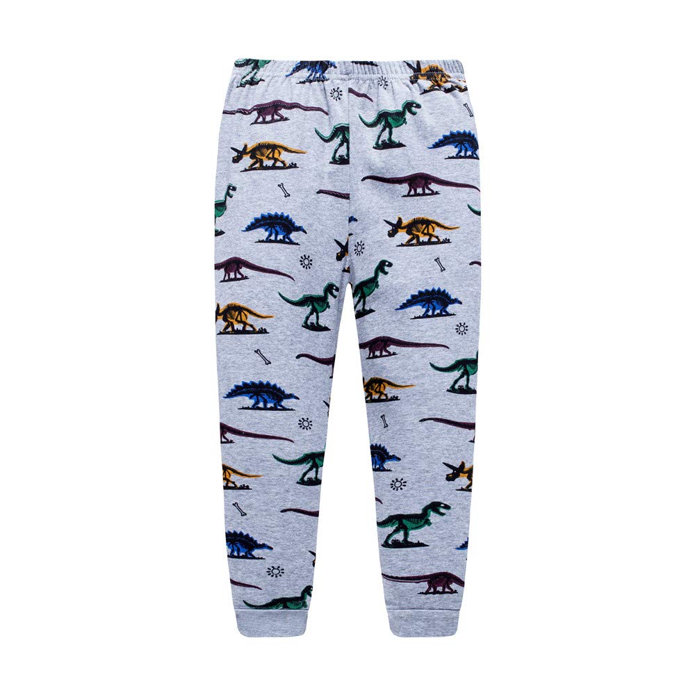 Little Boys Pyjamas Dinosaur Christmas Nightwear Sleepwear Long Sleeve Pjs Set for Kids Toddler 1-2 Years 2T