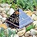 Flower of Life Black Tourmaline Copper Orgone Healing Pyramid for Balance Stress Inner Psychic Meditation