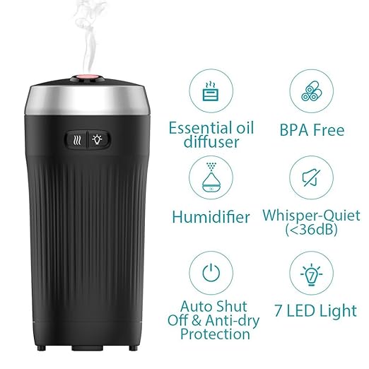 title=dodocool Umidificatore dell'Automobile 70ml Aromaterapia Diffusore Olio