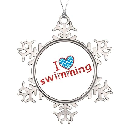 Amazoncom Christmas Snowflake Ornaments Swim Blank Small
