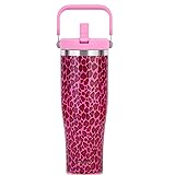 Zukro 50 oz Tumbler With Top Handle, Leak Proof