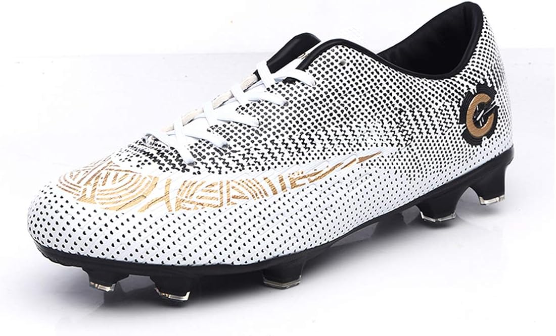 Menâs Football Shoes White Cleats Low-top Sports Sneakers Soccer Athletics Training Boots for 