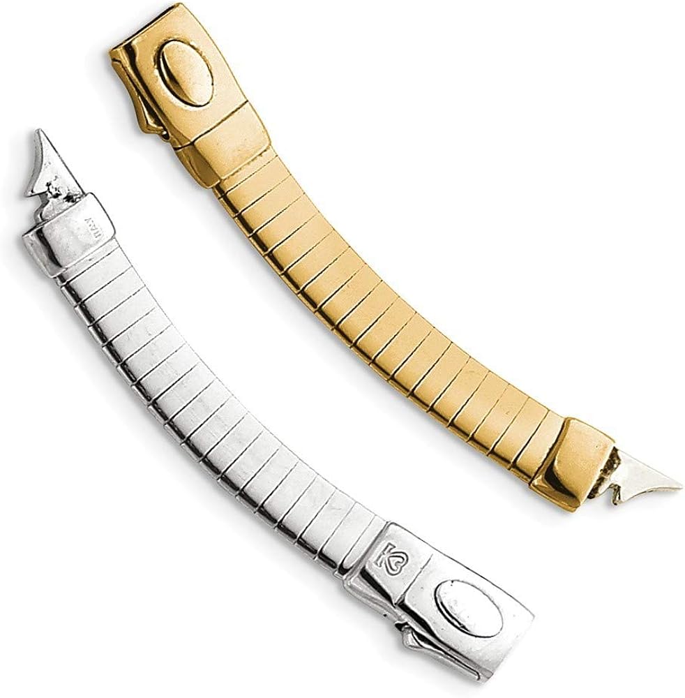 14k Yellow Gold Polished Reversible 5mm White and Yellow