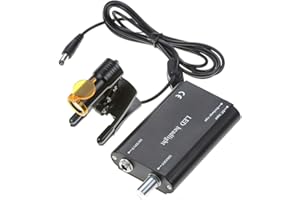 ARIES OUTLETS 5W Waist Hanging Rechargeable Dental LED Headlight Plastic Clip with Filter for Surgical Magnifier Loupes Black