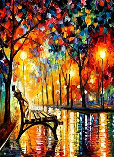 Fipart 5D DIY Diamond Painting Cross Stitch Craft Kit Wall Stickers for Living Room Decoration (12X18inch/30X45cm)Oil painting chair