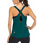 ICTIVE Workout Tank Tops for Women Yoga Tops for Women Loose Fit Backless Muscle Racerback Summer Gym Shirts