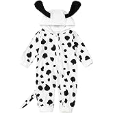 Merqwadd Baby Dog Halloween Costume Boy Girl Dalmatian Spotted Puppy Onesie Aminal Halloween Cosplay