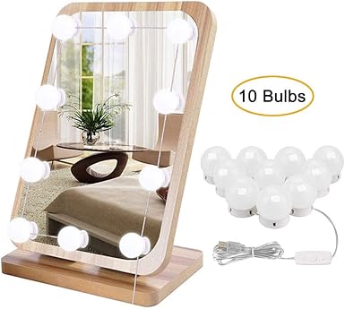 Luces De Espejo Maquillaje, LED Estilo Hollywood Maquillaje Espejo