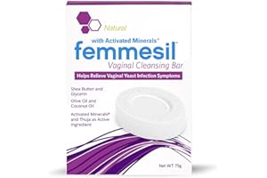 AIDANCE Femmesil Vaginal Antifungal Soap for Yeast Infection Relief for Women, Vaginal Itch & Irritation, Dermatologist Tested & Hypoallergenic Approved. All-Natural Vagina Soap Bar (75gm)