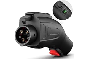 Ecotome Tesla to J1772 Adapter Level 2 NACS to J1772 Adapter for BMW Ford Chevy Audi Mach EV Charging, Tesla Charger Adapters w/LCD Display, 60-Amp 250-VAC