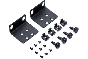 19" Rack Mount Kit for 17.3 inch Wide Switches, Compatible with Select Buffalo Tech, Dell, Cisco, D-Link, NETGEAR, Linksys an