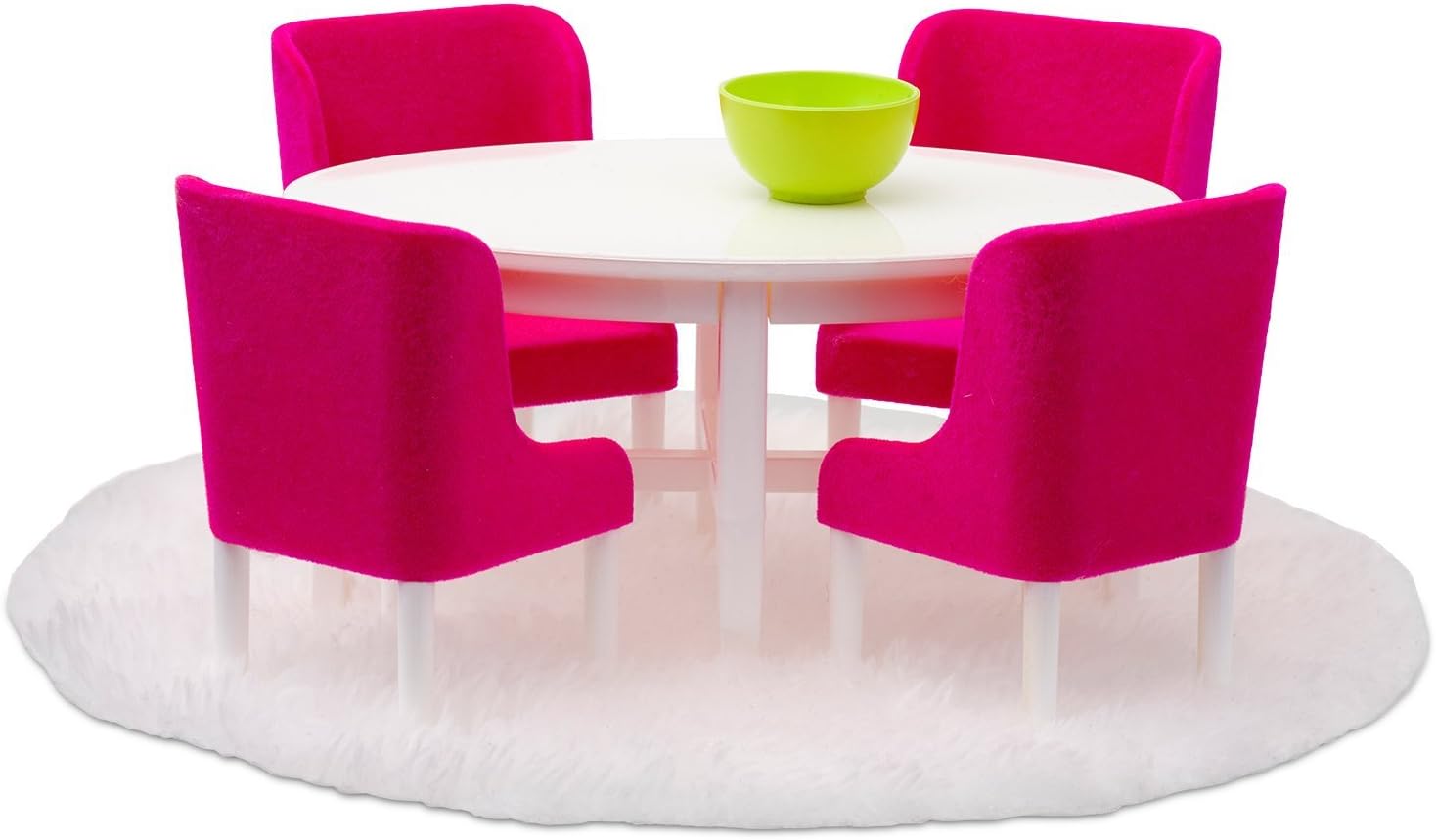 Lundby 60208000 Dining Room Set, cerice.White.Green