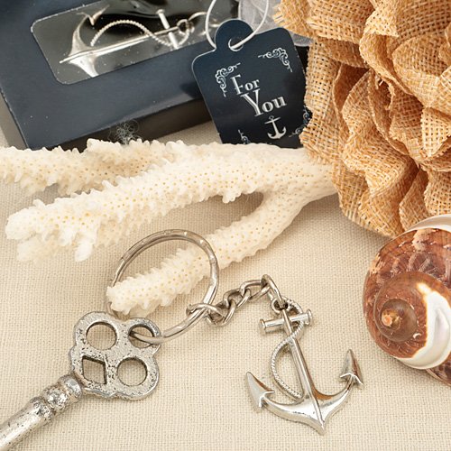 Ocean Themed Anchor Key Chain Beach Wedding Favors , 108